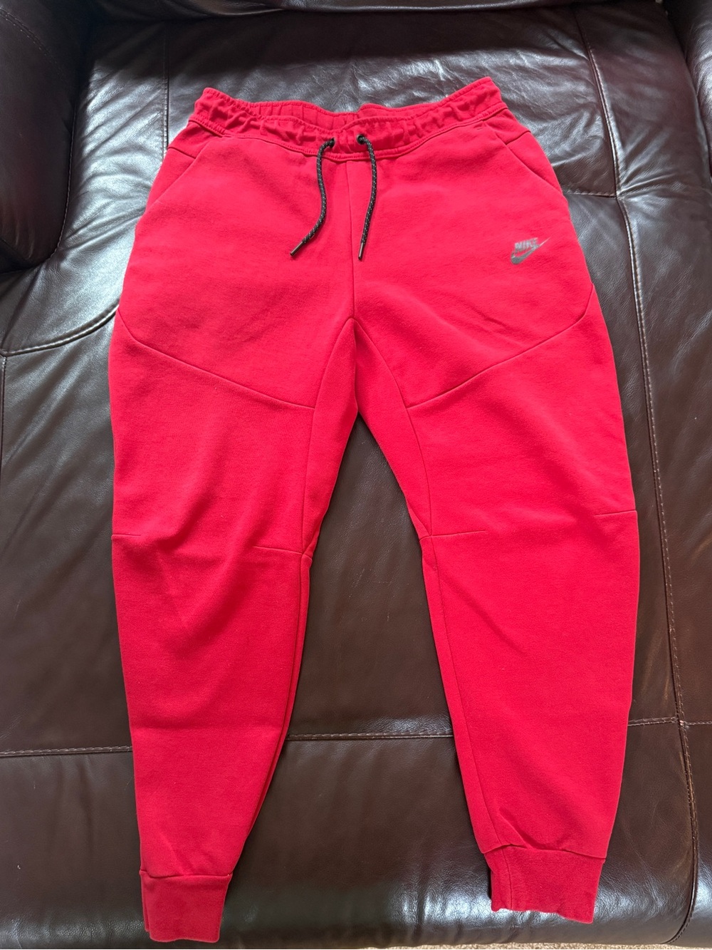Nike Men’s Red Tech Fleece Jogger Pants